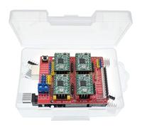 KIT FAI DA TE CNC Shield Scheda di Espansione for Stampante 3D + 4 x A4988 Driver Motore Passo-passo con Dissipatore di Calore + UNO R3 FAI DA TE (Color : With box)
