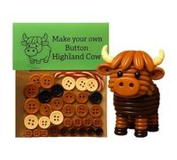 Kit fai da te con delle Highland, divertente set di ornamenti natalizi da appendere, per riempire la calza delle vacanze, regalo di casa, finestra di casa, decorazione per albero