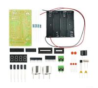 Kit fai da te con sensore di distanza con display a 4 cifre per l'apprendimento dell'assemblaggio elettronico, bordo verde (B)