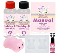 Kit fai da te con silicone liquido per creare squishy a forma di maialino, con stampo in silicone e pigmento