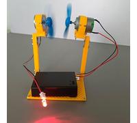 Kit fai da te con turbina eolica, progetto scientifico educativo per bambini dai 6 anni in su, modello di apprendimento delle energie rinnovabili a LED