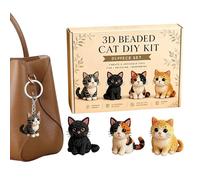 Kit Fai Da Te Di Animali 3D Con Perline Gatto 3D e Adatto ai Principianti