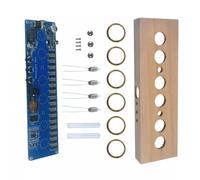 Kit fai da te elettronico a 6 cifre IN14 Nixie Tube Clock Kit con PCB e alloggiamento in acrilico per display in stile retrò con funzioni di sonno e aggiornamento