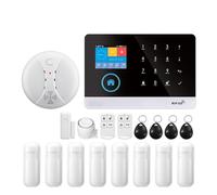 Kit Fai Da Te For Di Allarme Antifurto Intelligente Senza Fili WIFI GSM Con Sensore Porta E Sensore Di Movimento PIR(J)