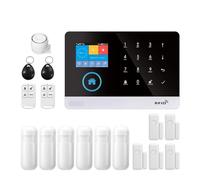 Kit Fai Da Te For Di Allarme Antifurto Intelligente Senza Fili WIFI GSM Con Sensore Porta E Sensore Di Movimento PIR(G)