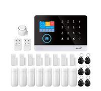 Kit Fai Da Te For Di Allarme Antifurto Intelligente Senza Fili WIFI GSM Con Sensore Porta E Sensore Di Movimento PIR(M)