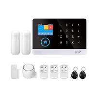 Kit Fai Da Te For Di Allarme Antifurto Intelligente Senza Fili WIFI GSM Con Sensore Porta E Sensore Di Movimento PIR(C)