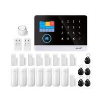 Kit Fai Da Te For Di Allarme Antifurto Intelligente Senza Fili WIFI GSM Con Sensore Porta E Sensore Di Movimento PIR(L)