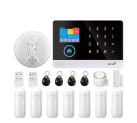 Kit Fai Da Te For Di Allarme Antifurto Intelligente Senza Fili WIFI GSM Con Sensore Porta E Sensore Di Movimento PIR(I)