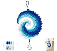Kit fai da te for girandola a vento oceanica all'uncinetto, include tutti