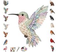 Kit fai da te for uccelli patchwork 3D, cucito a mano (include tessuto | Disegni straordinari ispirati alla natura, allevia lo stress, arti e mestieri creativi, impara giocando e(Bird-2)