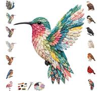 Kit fai da te for uccelli patchwork 3D, cucito a mano (include tessuto | Disegni straordinari ispirati alla natura, allevia lo stress, arti e mestieri creativi, impara giocando e(Bird)