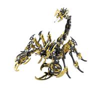 Kit fai da te in acciaio inossidabile 3D Dark Overlord Scorpion King, stile cyberpunk meccanico perfetto regalo da collezione per adulti e ragazzi (oltre 200 pezzi)