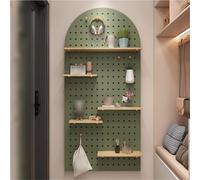 Kit fai da te in legno forato, organizer versatile da parete per casa, ufficio, cucina, garage e sala artigianale, pannelli espositivi in legno naturale (A40 x 60 cm) per una facile conservazione e