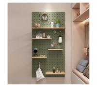 Kit fai da te in legno forato, organizer versatile da parete per casa, ufficio, cucina, garage e sala artigianale, pannelli espositivi in legno naturale (A40 x 60 cm) - Perfetto per riporre e decorare