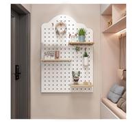 Kit fai da te in legno forato - Pannelli organizer da parete per casa, ufficio, cucina, garage e sala artigianale, design versatile e durevole, 40 x 60 cm, soluzione perfetta per riporre oggetti
