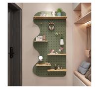 Kit fai da te in legno forato, pannelli organizer da parete per casa, ufficio, cucina, garage e sala artigianale, soluzione versatile per esposizione (40 x 60 cm, legno naturale, spazio