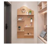 Kit fai da te in legno forato - Versatile montaggio a parete pannelli organizer per casa, ufficio, cucina, garage e sala artigianale (A40 x 60 cm, legno naturale) - soluzione ideale per riporre