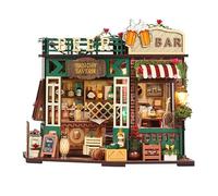 Kit fai da te in miniatura, mini kit per la costruzione di case, kit fai da te, piccolo modello di casa per adulti da costruire, angolo libro in legno 3D per principianti, per amici di famiglia