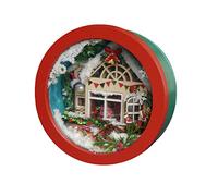 Kit fai da te in miniatura per casa delle bambole mini kit per la creazione di case delle bambole per costruire una cabina di Natale in legno