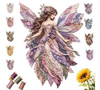 Kit fai da te patchwork fata, tutti i documenti sono completi, artigianato | Tutti i documenti sono completi, artigianato fatto a mano, kit da cucito in feltro pretagliato adatto for adulti(Purple-1)