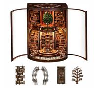 Kit fai da te per adulti - BookNook Kit casa in miniatura con luce LED - Mini casa edificio libro angoli racconti - puzzle 3D Book Nook Library Diorama kit per adolescenti principianti - Dreamy