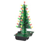 Kit fai da te per albero di Natale a LED MiOYOOW, kit di progetti elettronici divertenti con LED flash rossi/verdi/gialli, parti di circuiti flash a 3 colori per decorazioni natalizie e appassionati