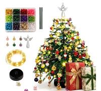 Kit fai da te per albero di Natale con perline, ornamento da tavolo con(A) | Set di perline di cristallo 3D per hobbisti, Arte Con Perline Per Albero Di Natale Per Adulti, Famiglia