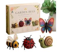 Kit Fai Da Te Per Animali Con Perline 3D - Mini Vetro Acrilico 5x4x3 Cm | Set Da 4 Ricami Con Perline E Istruzioni | Progetto A Tema Mostri Misteriosi Per Famiglie Di Principianti, Adulti E A