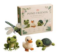 Kit Fai Da Te Per Animali Con Perline 3D - Mini Vetro Acrilico 5x4x3 Cm | Set Da 4 Ricami Con Perline E Istruzioni | Progetto A Tema Mostri Misteriosi Per Famiglie Di Principianti, Adulti E A
