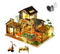 Kit fai da te per casa delle bambole in miniatura, in stile cinese, fatto a mano, mini casa delle bambole 3D con mobili e musica, modellini creativi per ragazzi e adulti