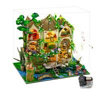 Kit fai da te per casa delle bambole in stile bosco con camera da letto, cucina, bagno e sala pianoforte (Classic Edition)