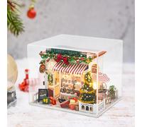 Kit Fai Da Te per Casa Delle Bambole Natalizia, Puzzle 3D in Legno con