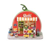 Kit fai da te per casa delle bambole, puzzle 3D in legno 3D, decorazione creativa per la casa (conserve di gatto arancione)