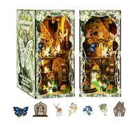 Kit fai da te per casa in miniatura, kit per la costruzione di mini case, kit fai da te, piccolo modello di casa per adulti da costruire, angolo libro in legno 3D per principianti, per amici di