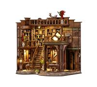 Kit fai da te per casa in miniatura, kit per la costruzione di mini case, kit fai da te, piccolo modello di casa per adulti da costruire, angolo libro in legno 3D per principianti, per amici di