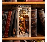 Kit fai da te per casetta fermalibri in miniatura Rolife - Angolo libri puzzle in legno 3D con luci a LED, libreria decorativa per adulti, regali unici di Natale e compleanno per donne e uomini Marchi