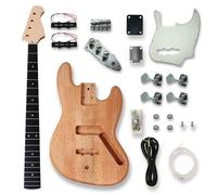 Kit fai da te per chitarra elettrica e basso, corpo in ontano e manico in acero, 95 x 50 cm, 6 kg, stile ST/TL/PB/JB incompiuto per build personalizzate (set JB)