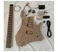 Kit Fai Da Te Per Chitarra Elettrica Senza Paletta Corpo In Olmo Manico In Acero Tastiera In Alloro