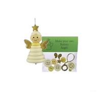 Kit fai da te per decorazioni natalizie con Babbo Natale, pupazzi di neve, angeli e alberi, inclusi tutti i materiali e le istruzioni per il fai da te (gli angeli)