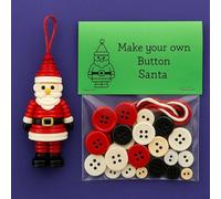Kit Fai Da Te Per Decorazioni Natalizie Con Bottoni | Kit Per Lavoretti Con Bottoni Fatti A Mano Con Albero Di Natale/pupazzo Di Neve/Babbo Natale/angelo | Crea Le Tue Decorazioni Per L'albero
