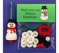 Kit Fai Da Te Per Decorazioni Natalizie Con Bottoni | Kit Per Lavoretti Con Bottoni Fatti A Mano Con Albero Di Natale/pupazzo Di Neve/Babbo Natale/angelo | Crea Le Tue Decorazioni Per L'albero