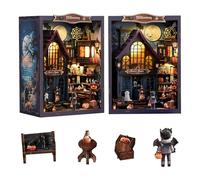 Kit fai da te per Halloween, casa delle bambole in miniatura, kit fai da te per adulti e adolescenti, puzzle in legno 3D con castello gotico, decorazione per la casa, regalo per familiari e amici
