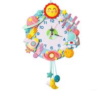 Kit fai da te per la creazione di orologi da parete in materiali non tessuti sicuri per i bambini per godersi il mestiere creativo a casa (stelle)