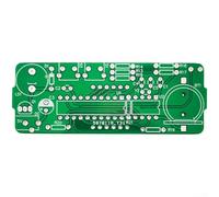 Kit fai da te per la creazione di orologi elettronici con display a 4 cifre e parti per la pratica della saldatura, inclusa custodia protettiva in acrilico (verde senza guscio)