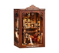 Kit Fai da Te per La Raccolta di Libri Antichi, Puzzle in Legno 3D, Fermalibri, Decorazione per Scaffale, Angolo per Libri in Miniatura, per Adulti Glimmer Nook