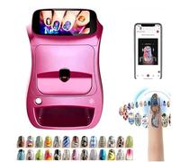Kit Fai Da Te Per Nail Art, Stampante 3D Per Nail Art Con Controllo Tramite-App, Stampa-UV Con Schermo Touchscreen, Riconoscimento-AI Della Forma E Delle Dimensioni Dell'unghia, Stampa in 20 Secondi,A