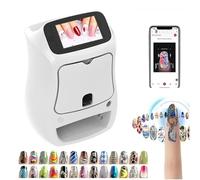 Kit Fai Da Te Per Nail Art, Stampante 3D Per Nail Art Con Controllo Tramite-App, Stampa-UV Con Schermo Touchscreen, Riconoscimento-AI Della Forma E Delle Dimensioni Dell'unghia, Stampa in 20 Secondi,B