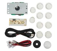 Kit fai da te per pulsanti arcade, microinterruttore, LED, pulsante arcade, joystick, encoder USB, giochi arcade per Windows per Raspberry Pi,