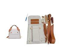 Kit Fai Da Te Per Realizzare Borse In Pelle Set di borse fatte a mano facili da cucire Kit fai-da-te artigianali in pelle cucite a Materiale cucito for borsa Accessori for per il Fai Da Te(Num1 Grey)